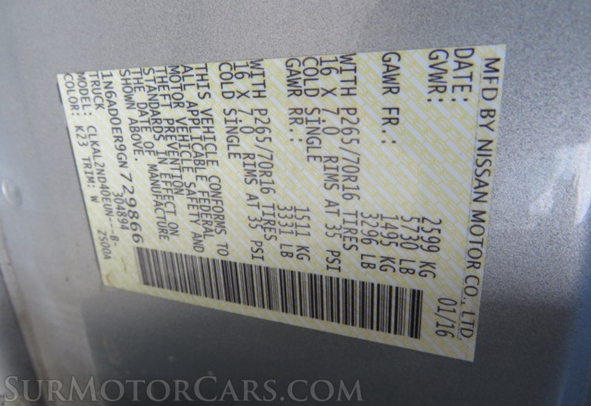 2016 Nissan Frontier - Image 43