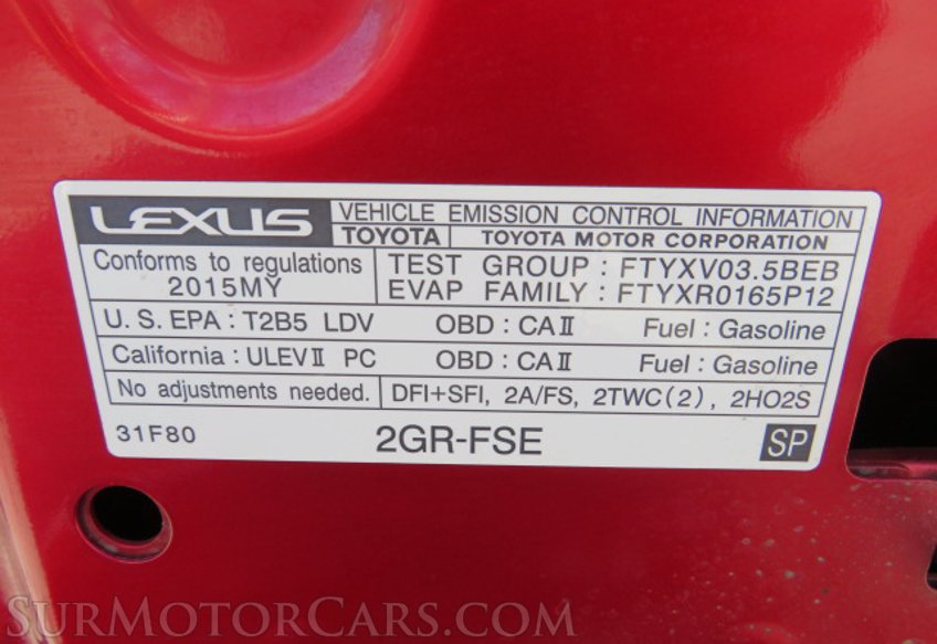 2015 Lexus RC 350 - Image 51