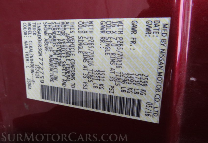 2016 Nissan Frontier - Image 41