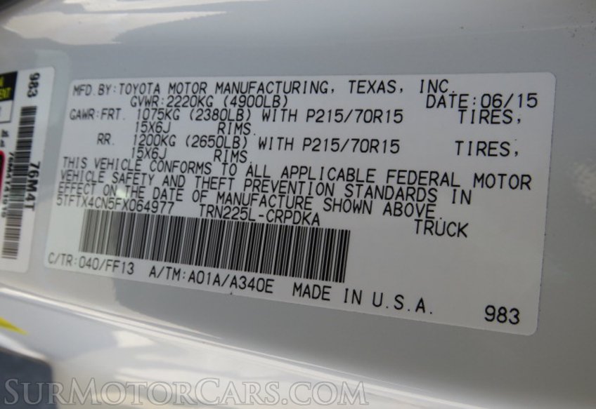 2015 Toyota Tacoma - Image 46