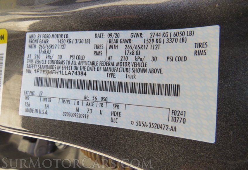 2020 Ford Ranger - Image 55