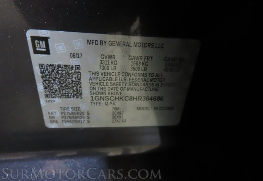 2017 Chevrolet Suburban - Image 60