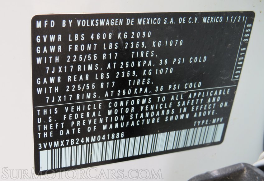 2022 Volkswagen Taos - Image 58