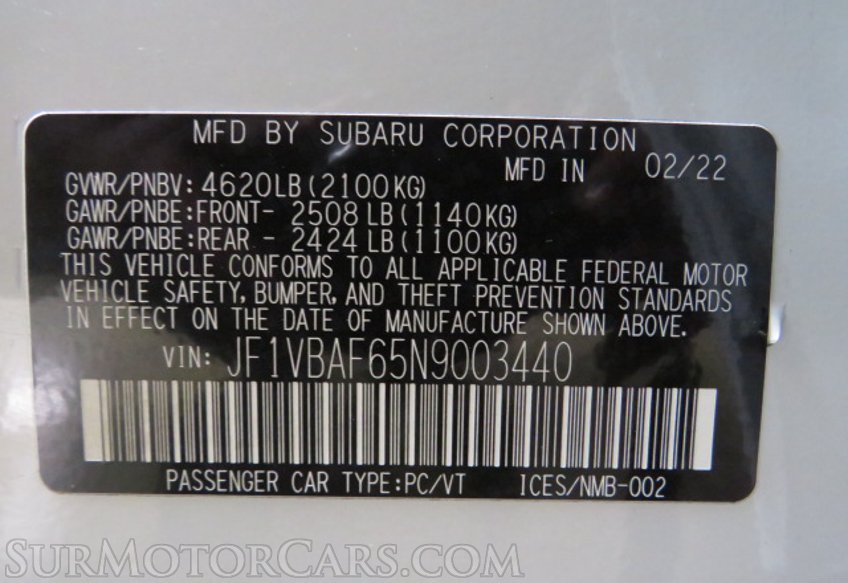 2022 Subaru WRX - Image 39