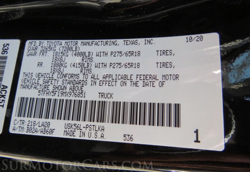 2021 Toyota Tundra 4WD - Image 58