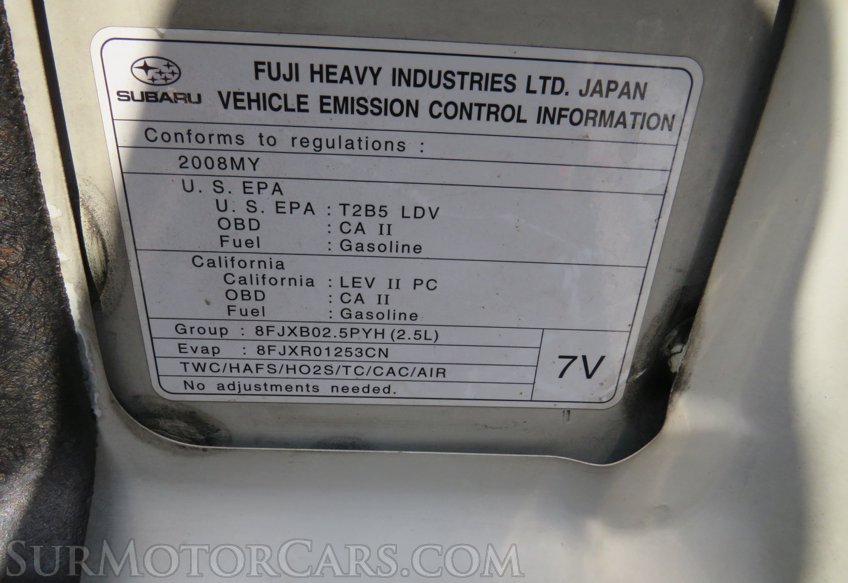 2008 Subaru Impreza Wagon (Natl) - Image 59