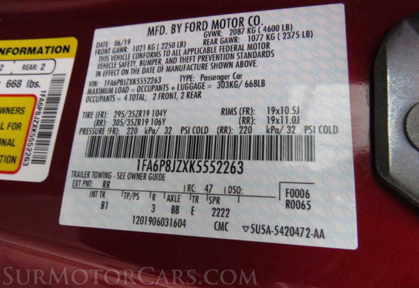 2019 Ford Mustang - Image 50