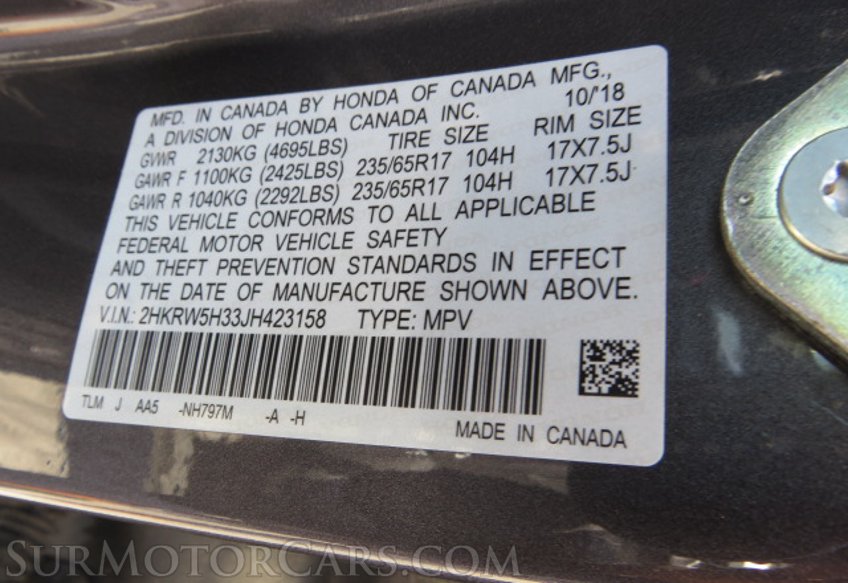 2018 Honda CR-V - Image 43