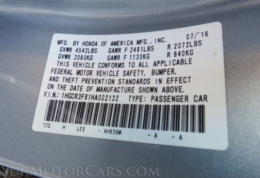 2017 Honda Accord Sedan - Image 52