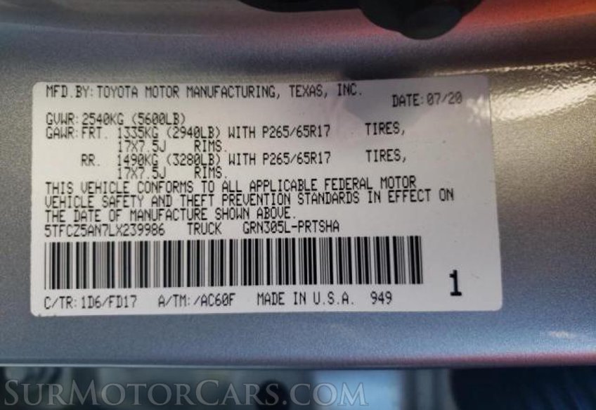 2020 Toyota Tacoma 4WD - Image 9