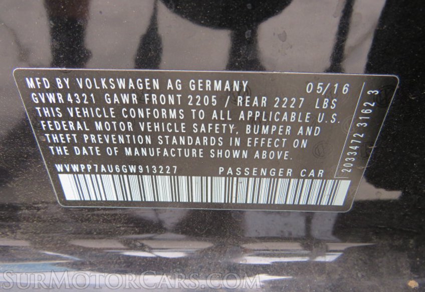 2016 Volkswagen e-Golf - Image 55