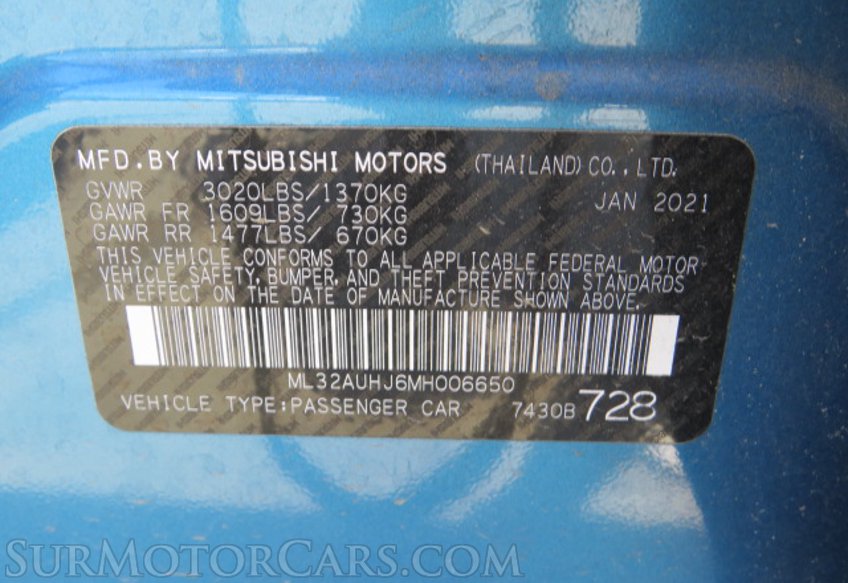 2021 Mitsubishi Mirage - Image 46