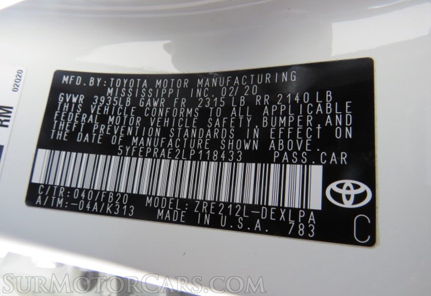 2020 Toyota Corolla - Image 44