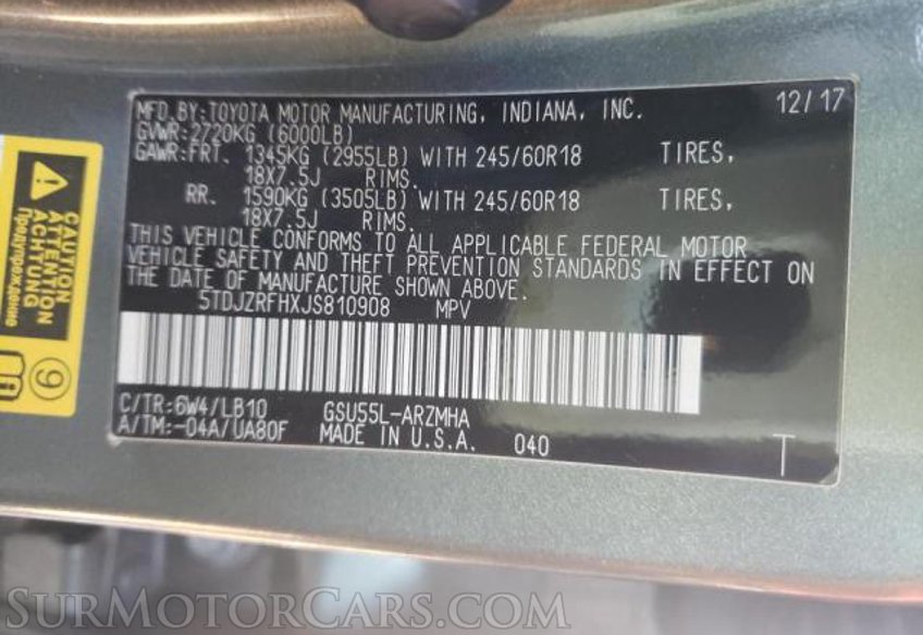 2018 Toyota Highlander - Image 4