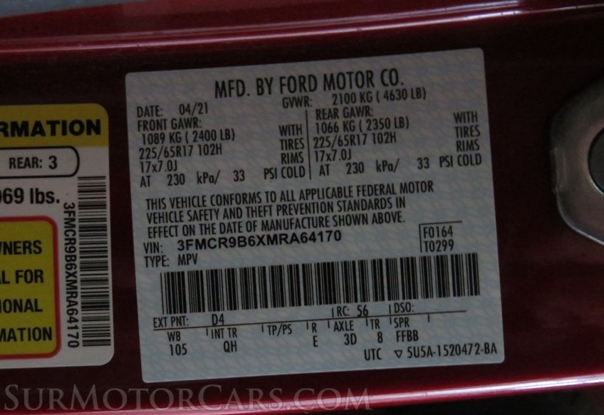 2021 Ford Bronco Sport - Image 62