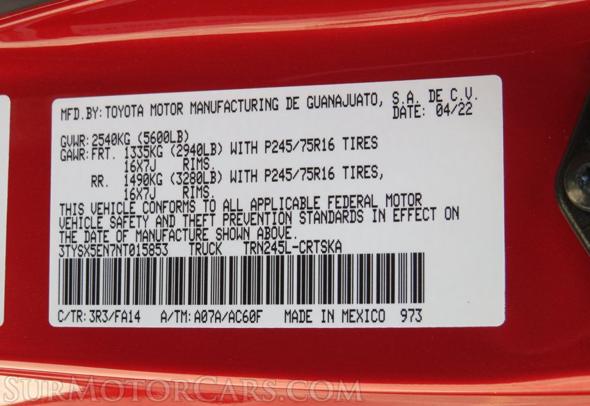 2022 Toyota Tacoma 4WD - Image 57