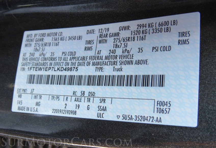 2020 Ford F-150 - Image 54