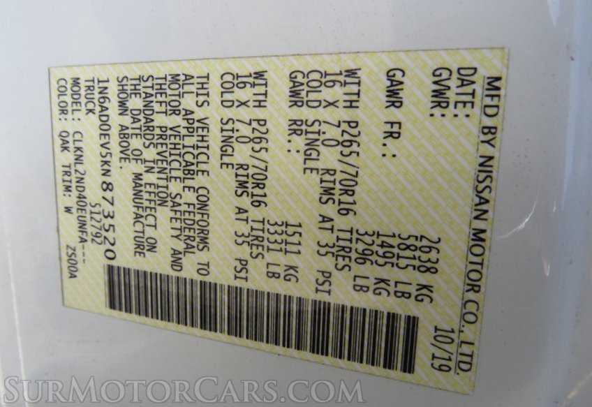 2019 Nissan Frontier - Image 48