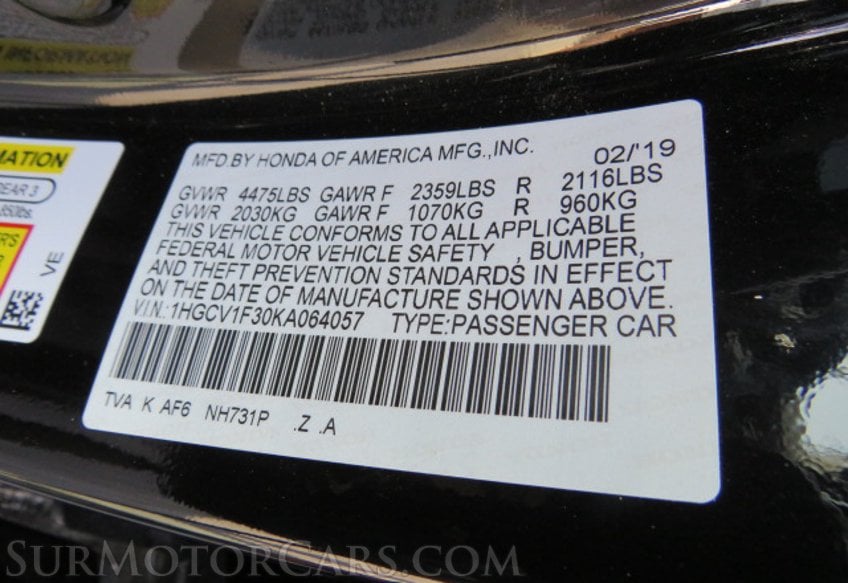 2019 Honda Accord Sedan - Image 48