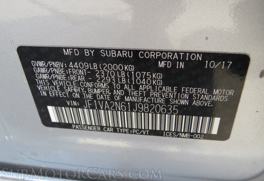 2018 Subaru WRX - Image 46