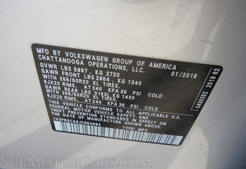 2018 Volkswagen Atlas - Image 58