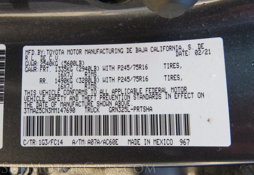 2021 Toyota Tacoma - Image 52