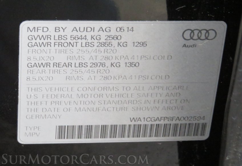 2015 Audi SQ5 - Image 85