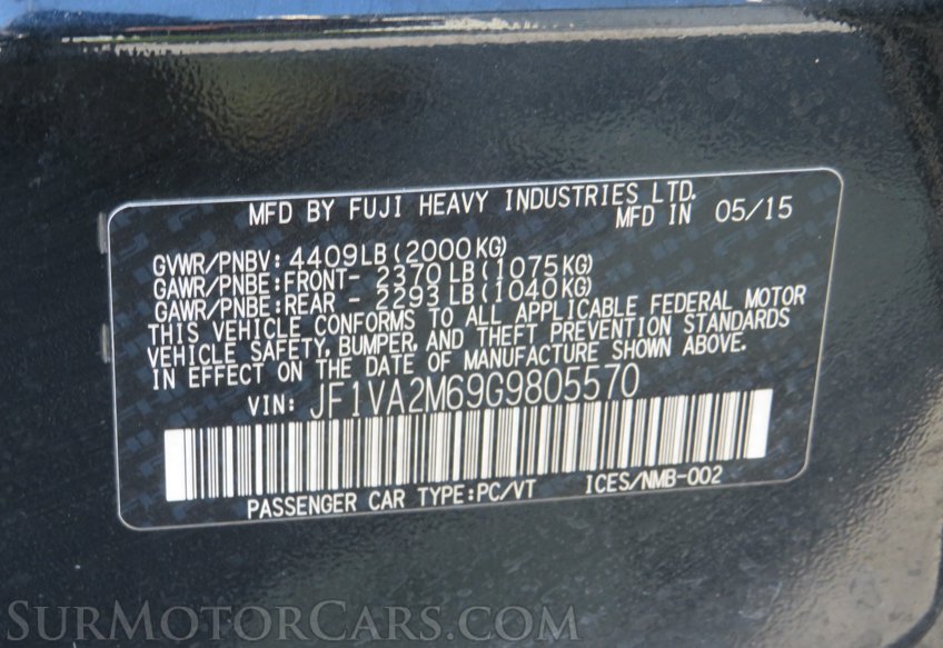 2016 Subaru WRX STI - Image 65