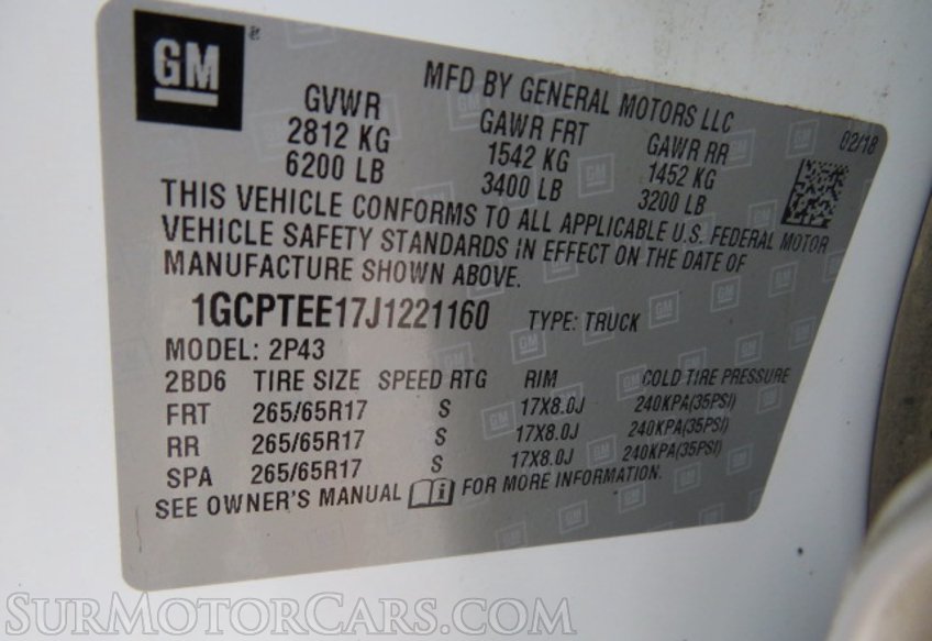 2018 Chevrolet Colorado - Image 56