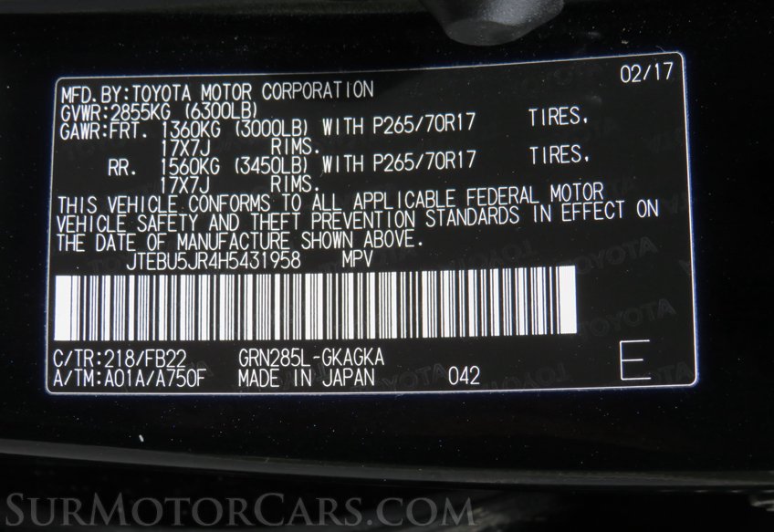 2017 Toyota 4Runner - Image 72