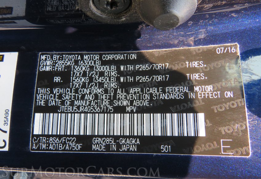 2016 Toyota 4Runner - Image 46