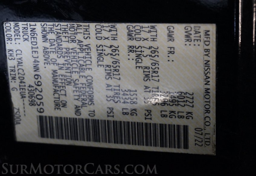 2022 Nissan Frontier - Image 63