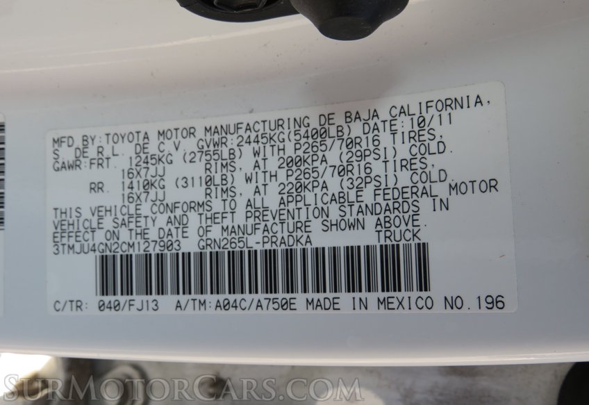 2012 Toyota Tacoma - Image 49