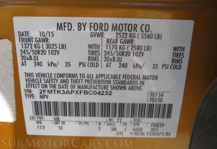 2015 Ford Edge - Image 53