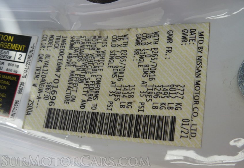 2021 Nissan Frontier - Image 27