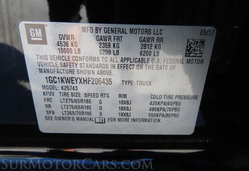 2017 Chevrolet Silverado 2500HD 4x4 LTZ - Image 56