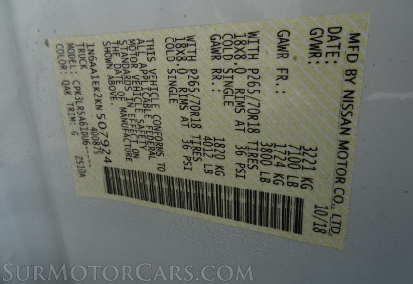 2019 Nissan Titan - Image 47