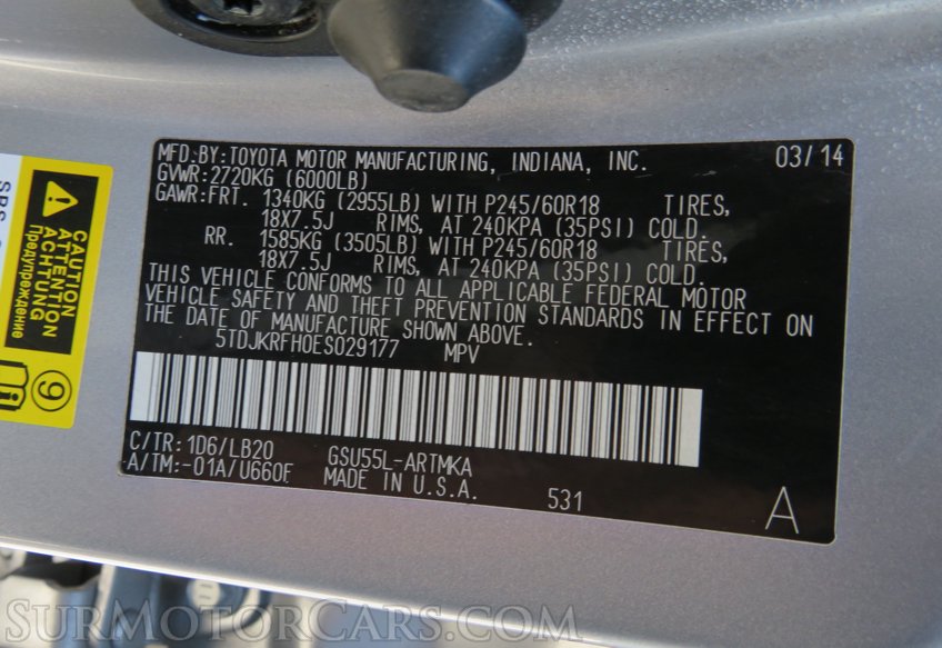 2014 Toyota Highlander - Image 56