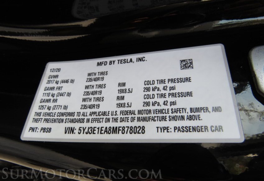 2021 Tesla Model 3 - Image 44