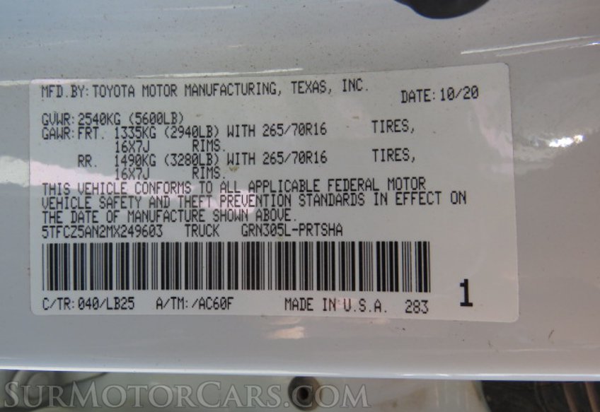 2021 Toyota Tacoma 4WD - Image 50