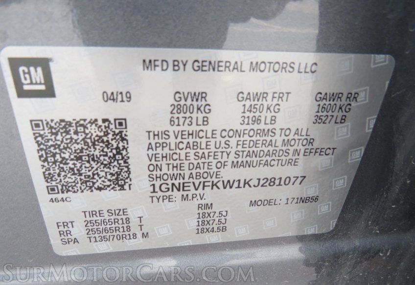 2019 Chevrolet Traverse - Image 43