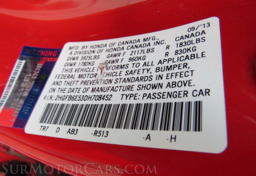 2013 Honda Civic Sdn - Image 47