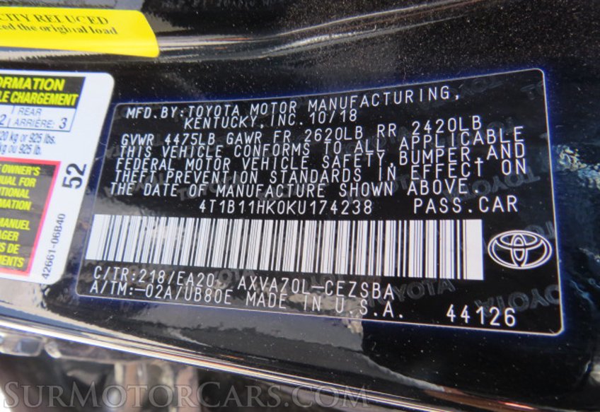 2019 Toyota Camry - Image 39