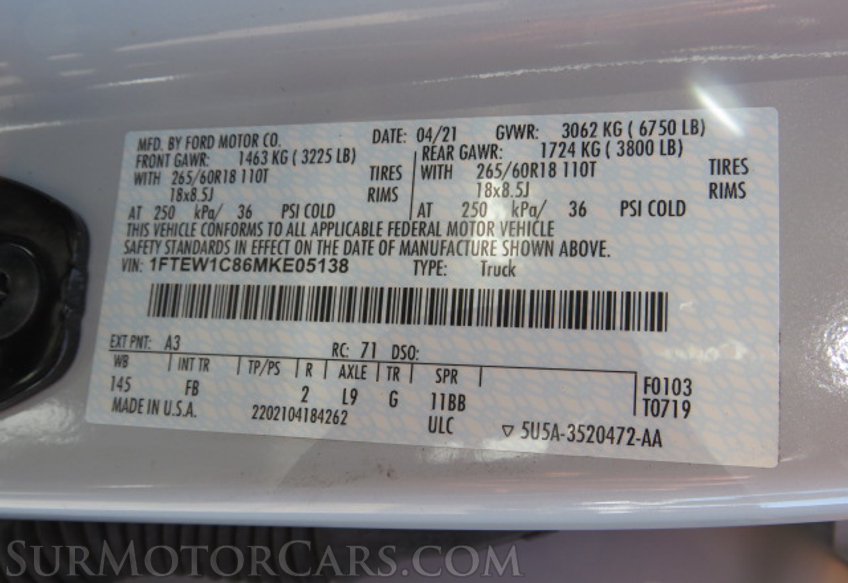 2021 Ford F-150 - Image 56