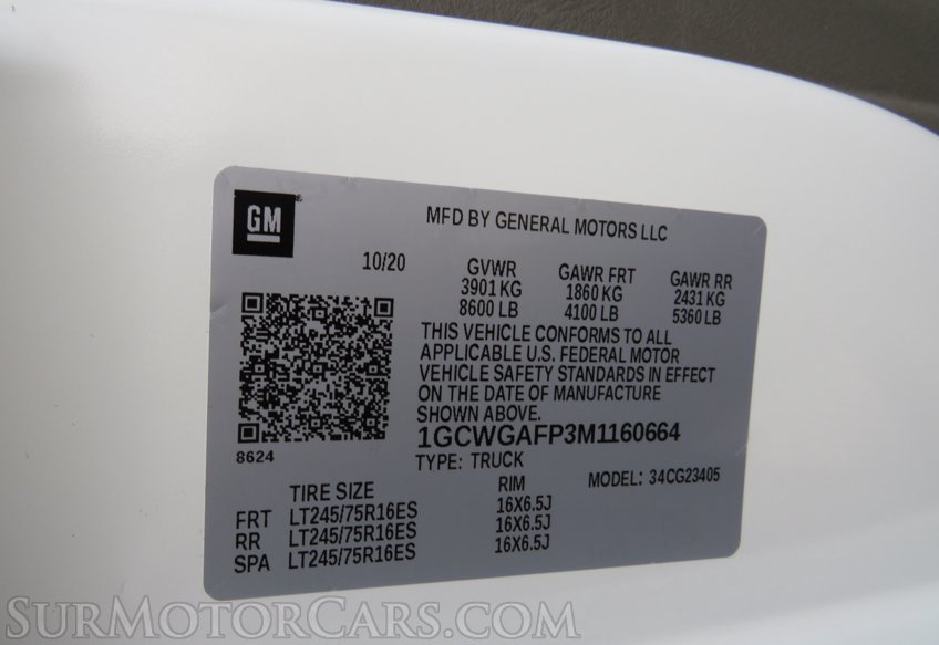 2021 Chevrolet Express Cargo Van - Image 51