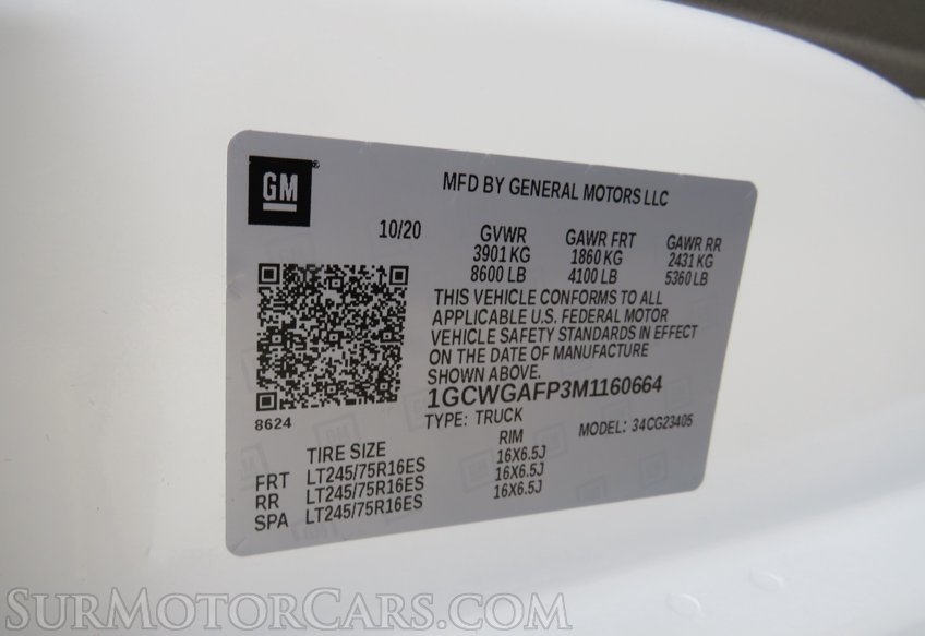 2021 Chevrolet Express Cargo Van - Image 50