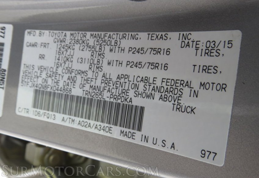 2015 Toyota Tacoma - Image 49