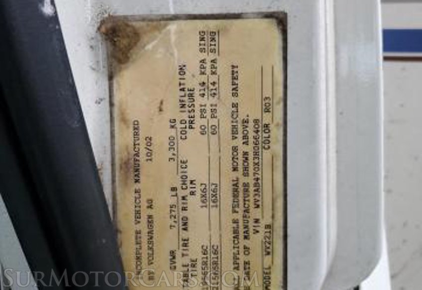 2003 Volkswagen EuroVan - Image 9