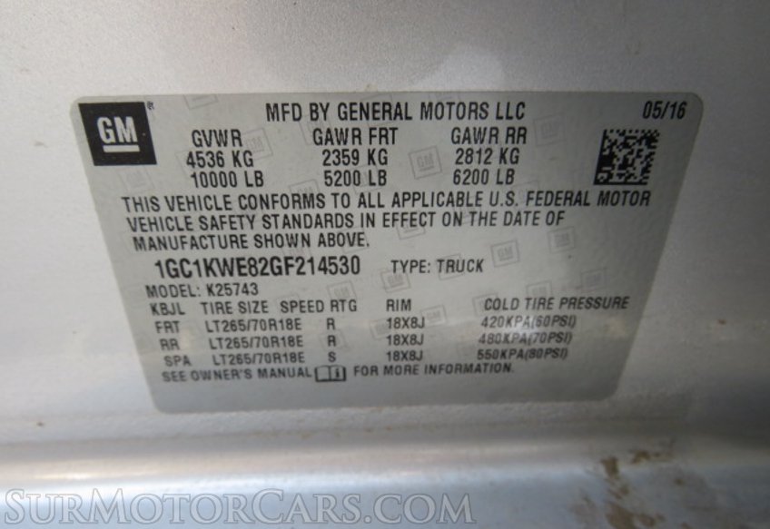 2016 Chevrolet Silverado 2500HD - Image 56