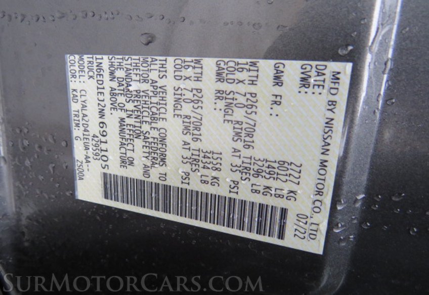 2022 Nissan Frontier - Image 48